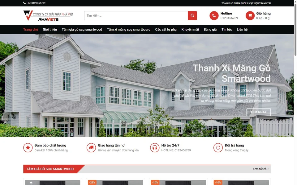 Ảnh chụp giao diện website SCG Thái Lan